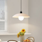 Minimalist White Disc Glass Pendant Light