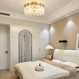 Decorative pattern glass round chandelier