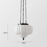 Modern white minimalist pendant light
