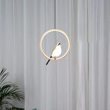 MrBird™ - Luxury pendant light with golden bird