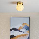 Moon Alabaster Ceiling Light