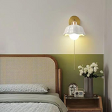 Retro French White Flower Wall Light