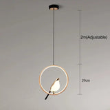 MrBird™ - Luxury pendant light with golden bird