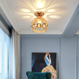 Fancy Gold Luxury Ball Hallway Ceiling Light