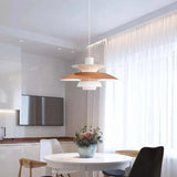 Morandi Modern LED hanging lamp with shade