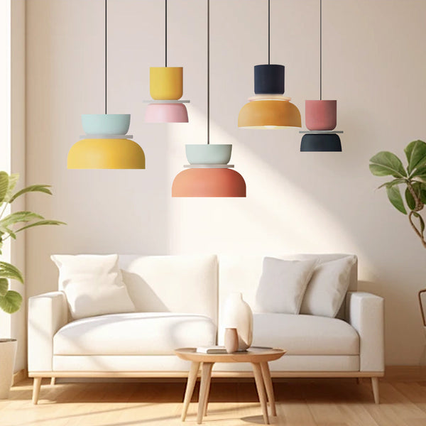 Dulcy Color Block Nordic Pendant Light