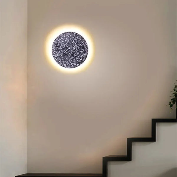 Nordic Simple Aisle Corridor Stair Lamp Terrazzo Wall Lamp