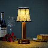 LED Cordless Silk Metal Table Lamp