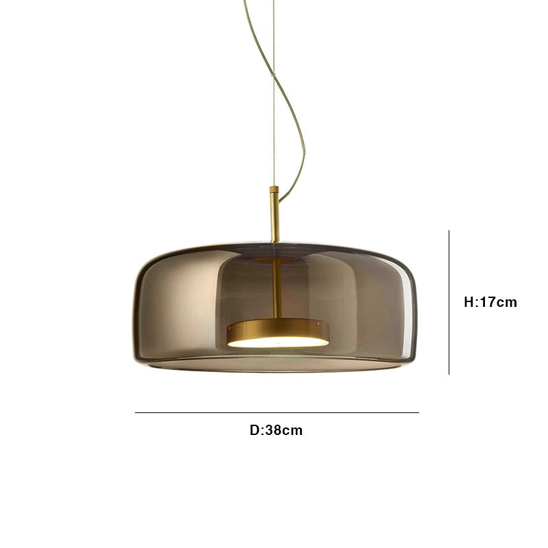 Hotel glass pendant light