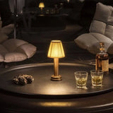 LED Cordless Silk Metal Table Lamp