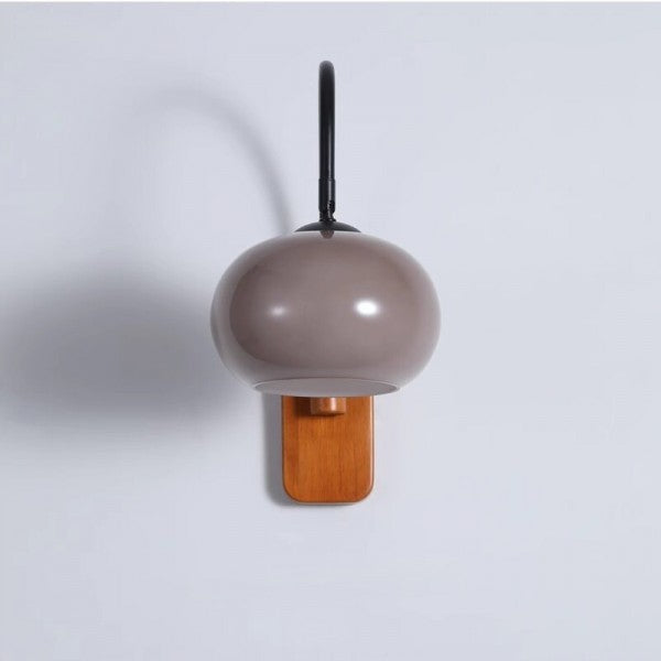 Bauhaus Persimmon Rotatable Glass Wall Light