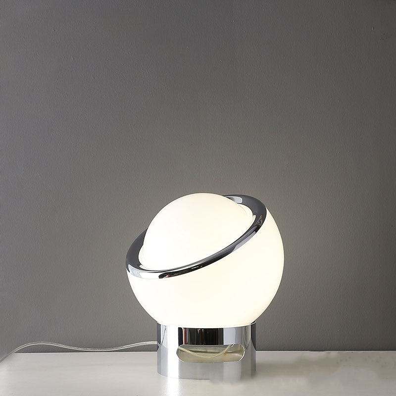 French Opal Bauhaus Table Lamp