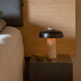 Natural Travertine Table Lamp