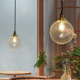 Crystal glass pendant light