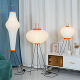 Rice paper floor lamp