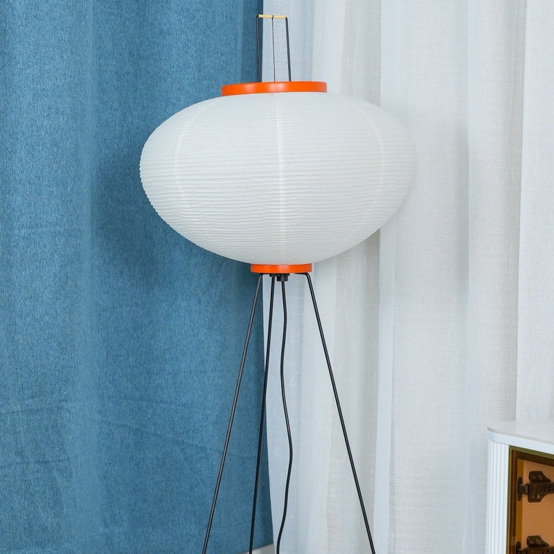 Rice paper floor lamp