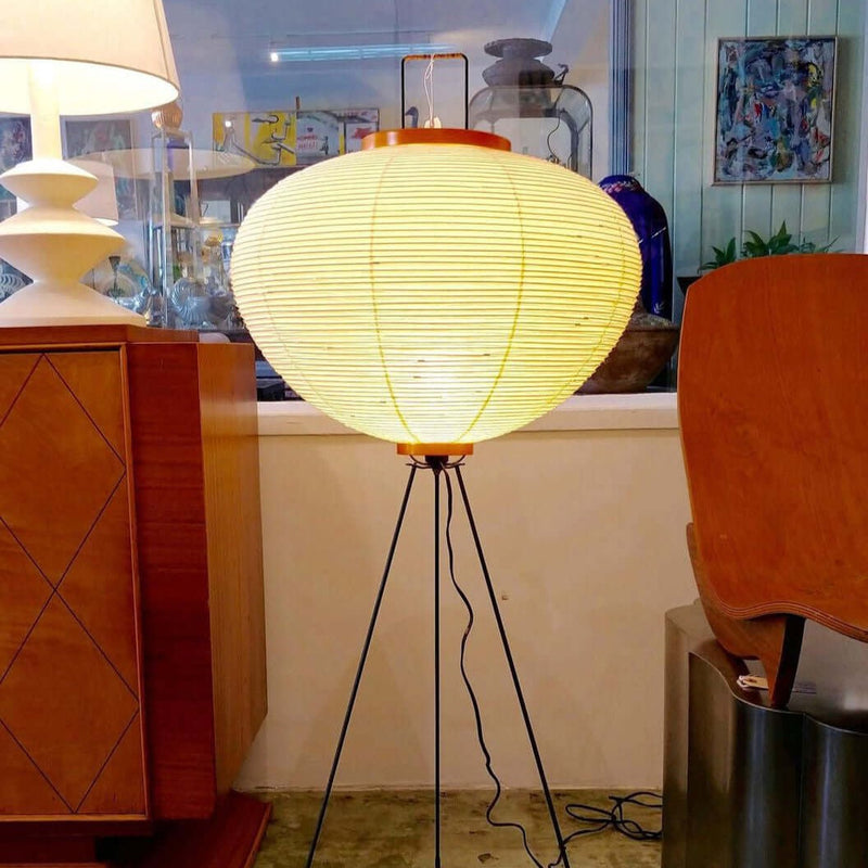 Rice paper floor lamp