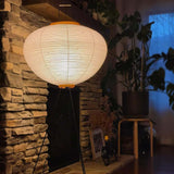 Rice paper floor lamp