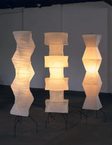 Rice paper floor lamp