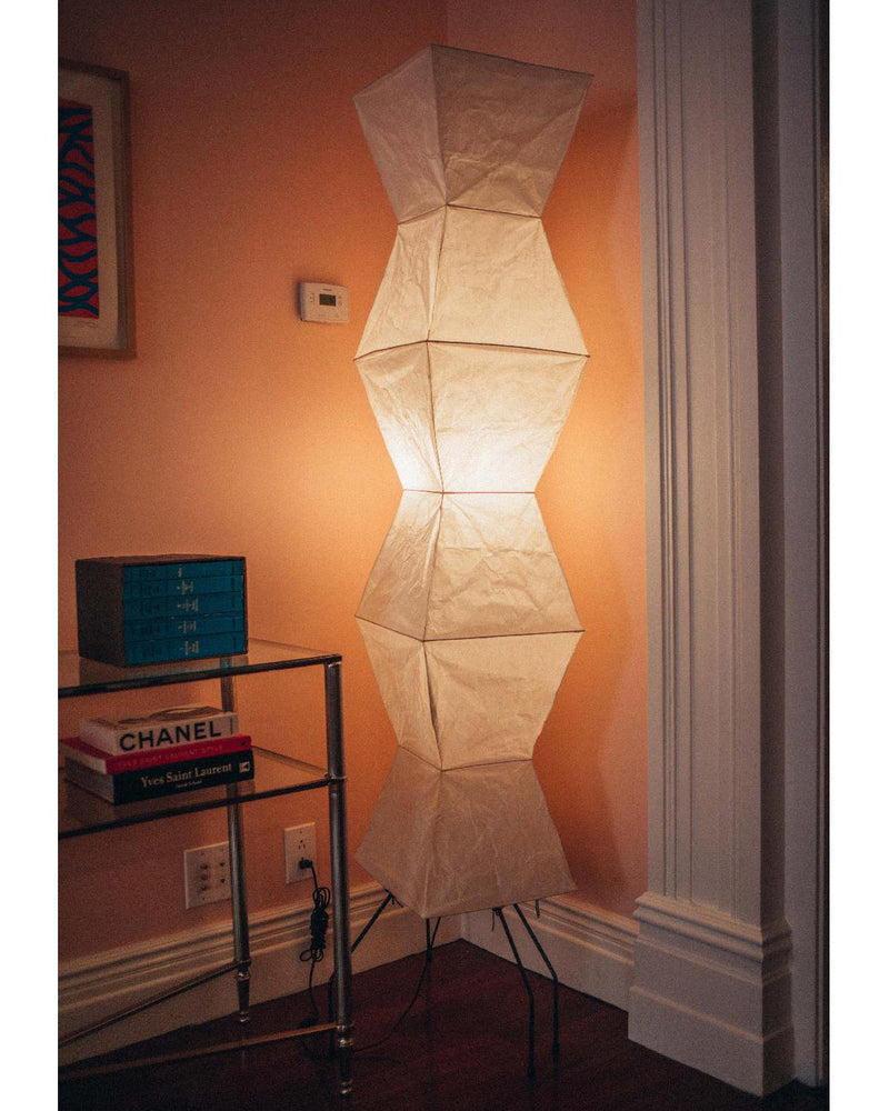 Rice paper floor lamp