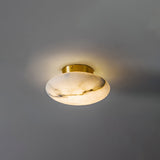 Alabaster Oval Ceiling Lamp