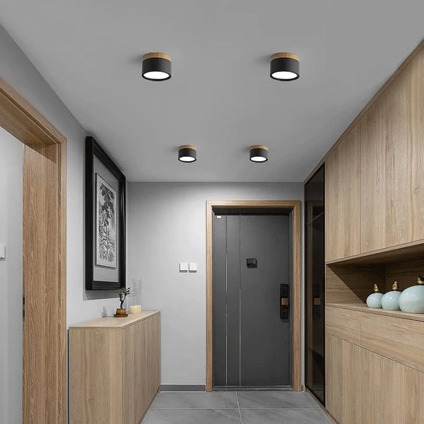 Nordic Cylinder LED ceiling lights for corridors