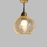 Crystal glass pendant light