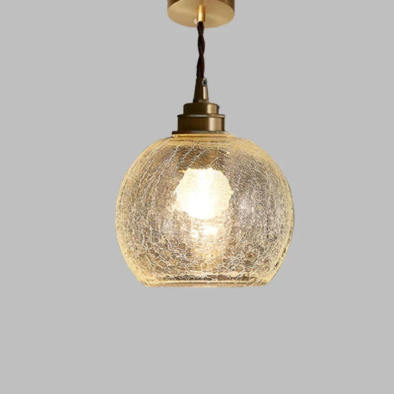 Crystal glass pendant light