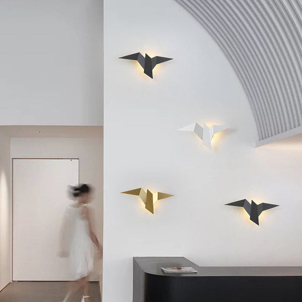 Creative Iron Wall Light in the Shape of a Bird