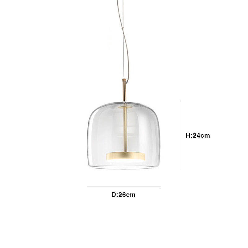 Hotel glass pendant light