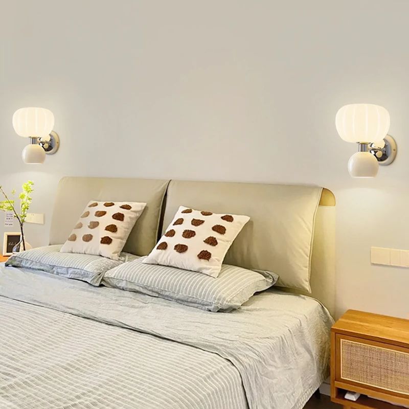 Modern led wall lamps cream