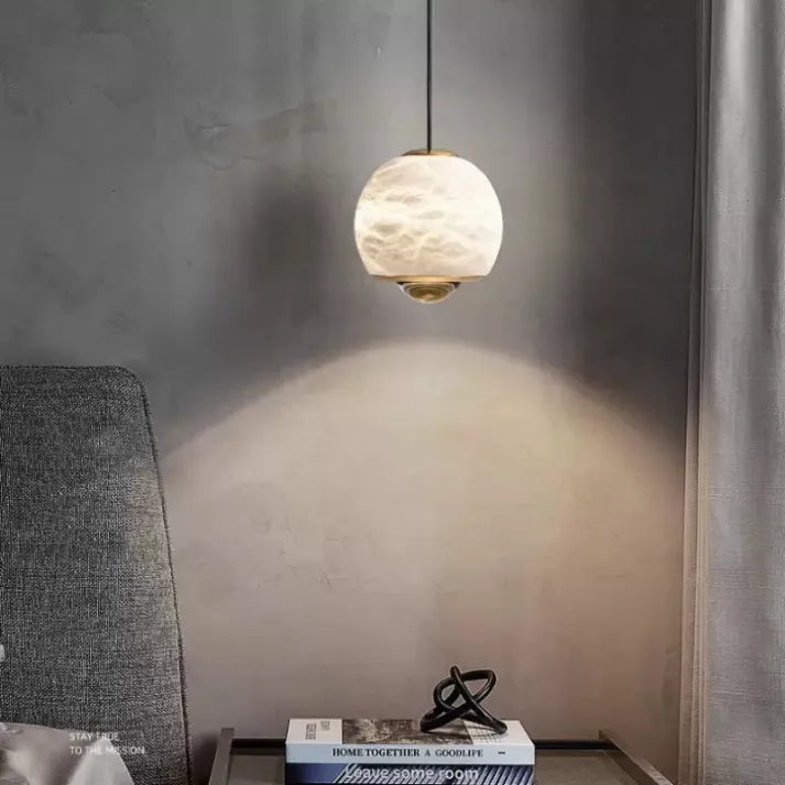 Nordic Marble Alabaster Globe Pendant Lamp