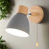 Jandiel - Wood Nordic Modern Hanging Switch Wall Lamp