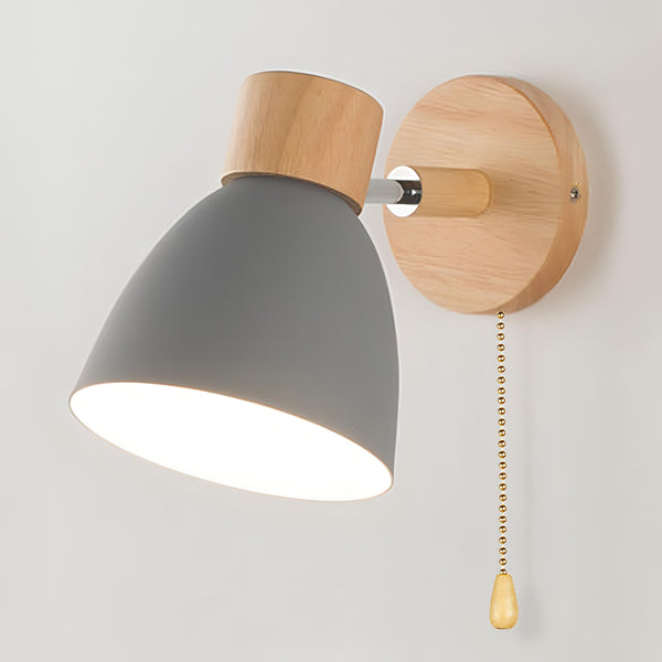 Jandiel - Wood Nordic Modern Hanging Switch Wall Lamp