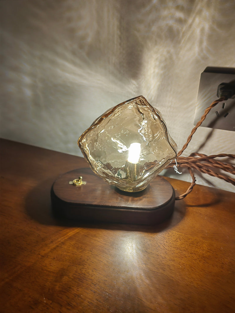 Ice Stone Glass Table Lamp