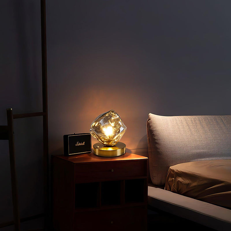 Ice Stone Glass Table Lamp