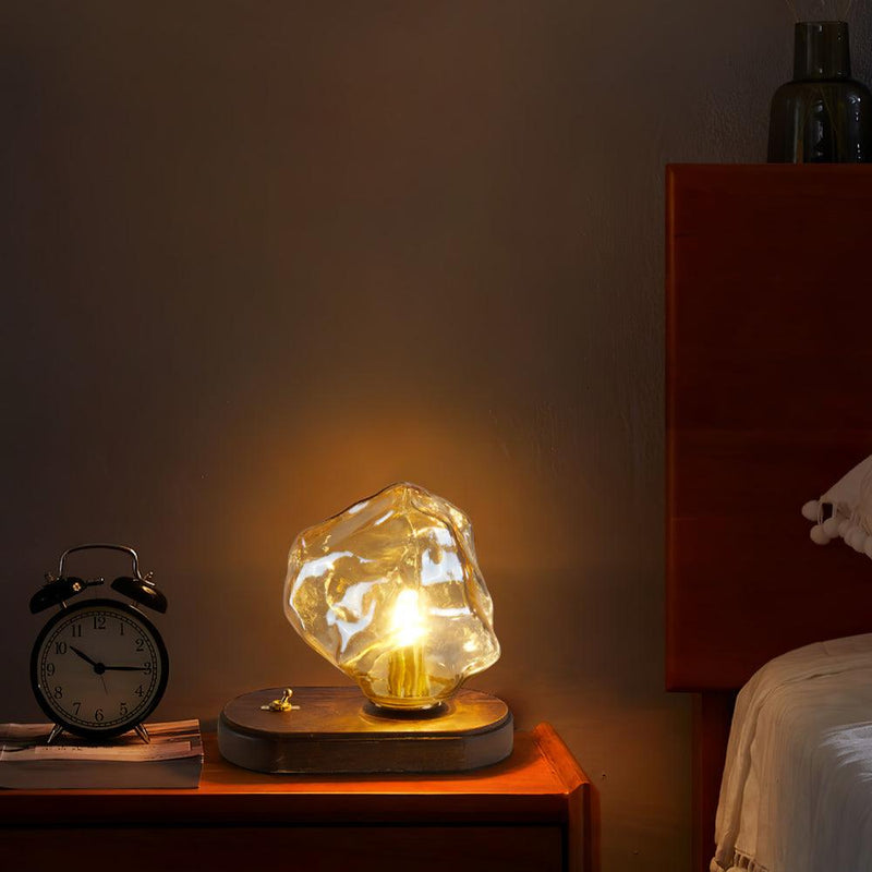 Ice Stone Glass Table Lamp