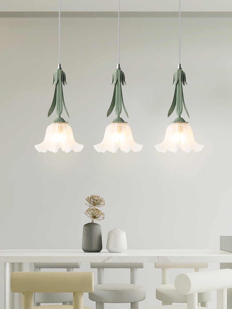 Lily of the valley pendant light