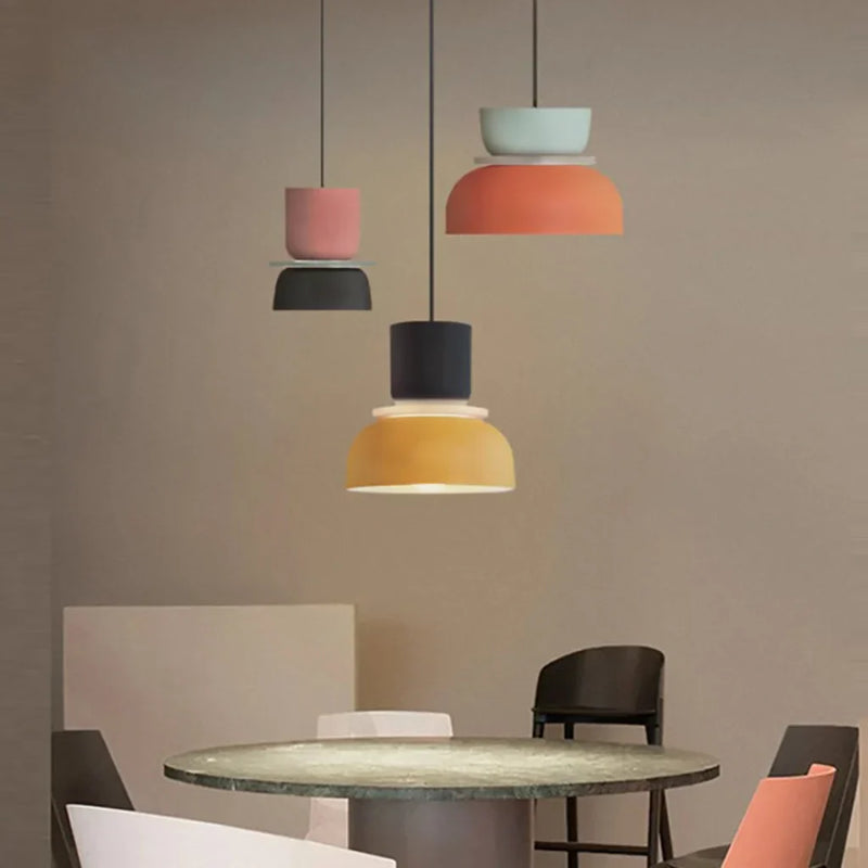 Dulcy Color Block Nordic Pendant Light