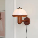 Mushroom Wood Wall Light