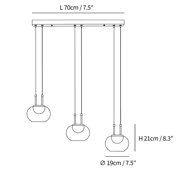 Mystique Halo pendant light