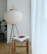 Rice paper floor lamp