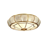 Round Textured Glass Ceiling Light