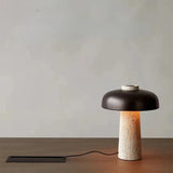 Natural Travertine Table Lamp