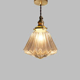 Crystal glass pendant light