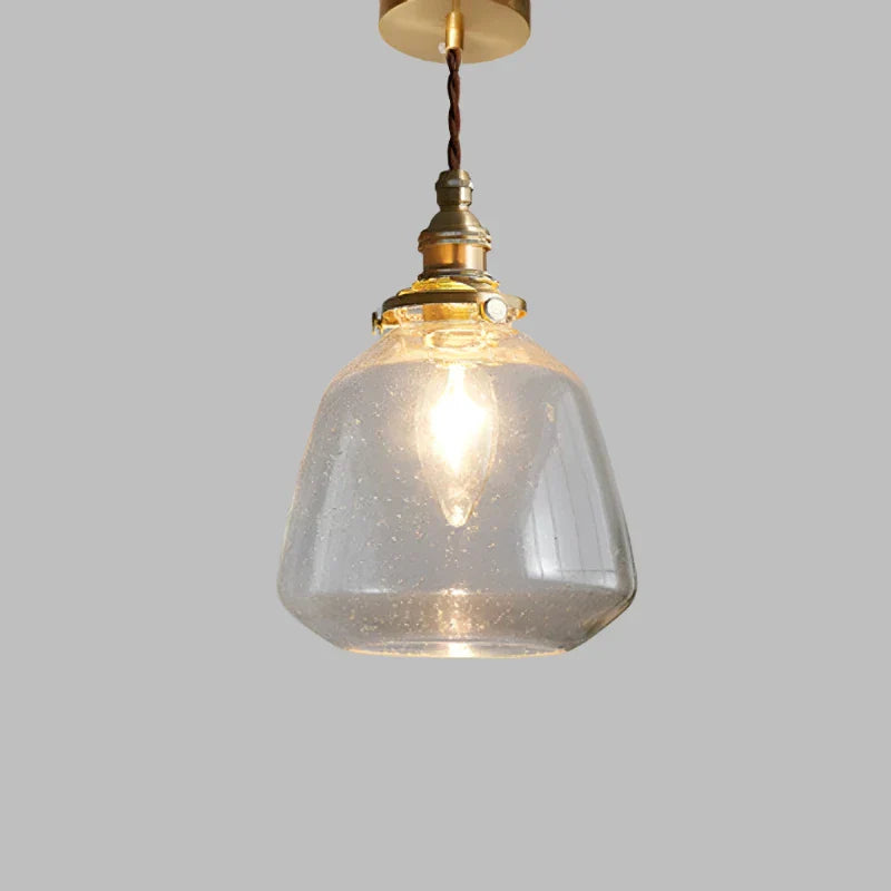 Crystal glass pendant light