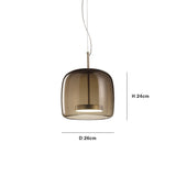 Hotel glass pendant light