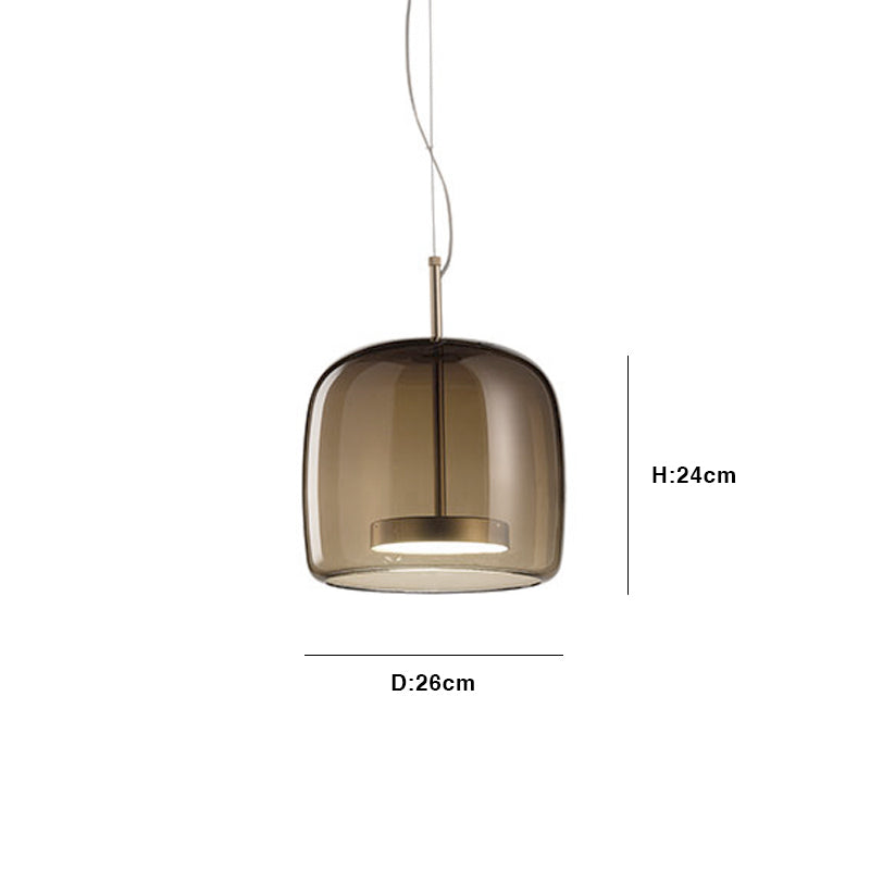 Hotel glass pendant light