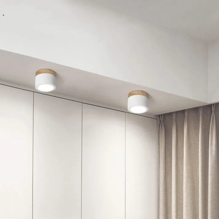 Nordic Cylinder LED ceiling lights for corridors