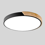 Nordic Wooden Macaroon Circular Ceiling Light